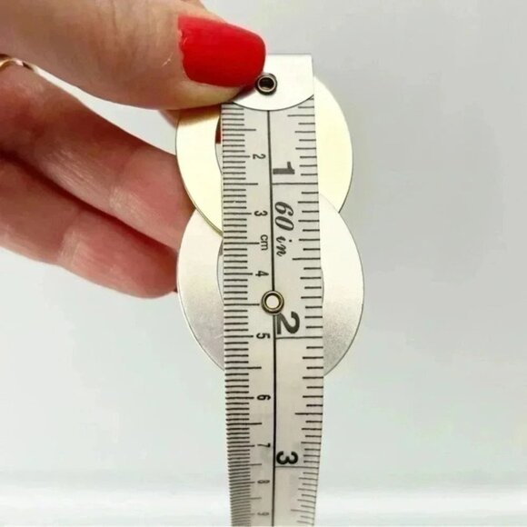 Banana Republic Mixed Metal Double Hoop Earrings Gold Silver Metallic NWT - Picture 8 of 15